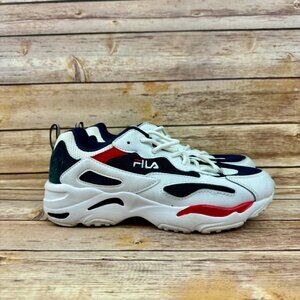 FILA Women’s White Blue Red Ray Tracer Y2K Sneakers Athletic Shoes Size 7